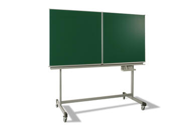 klappschiebetafel-fahrbar-schräg-grün