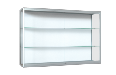 Hängevitrine mit Alurahmen