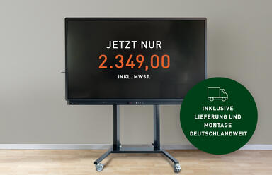 Wittler interaktives Touch-Display 86 Zoll fahrbar fdv4 inklusive Lieferung und Montage