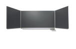 Wandtafel mit 2 Flügeln, Anthrazit
