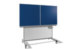 Klappschiebetafel-fahrbar-Unterbau-Blau