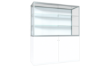 Vitrine mit Unterschrank