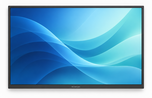 Kindermann 86-Zoll-Touch-Display, wandmontiert – Frontalansicht (Visualisierung)