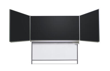 Klappschiebetafel mit Gegengewicht Schwarz